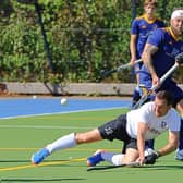 Hat-trick hero Lee Mcilwraith | Picture: Nick Evans UK Hockey Photos
