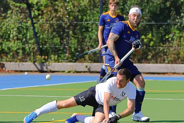 Hat-trick hero Lee Mcilwraith | Picture: Nick Evans UK Hockey Photos