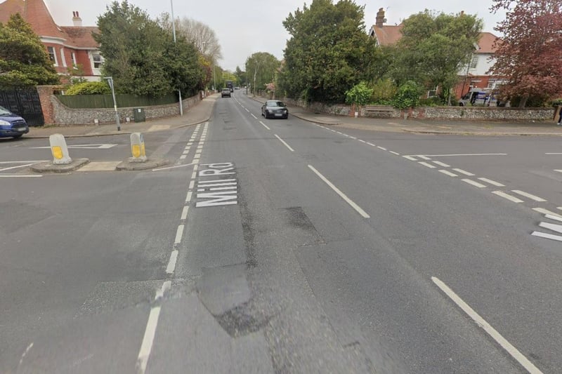 Three potholes, each about 12cm deep and a metre long, have been reported on Mill Road, Worthing, at the junction of West Avenue. The report said: "They are difficult to see in the dark and rain, and hard to avoid when travelling along Mill Rd or turning into/out of West Ave."