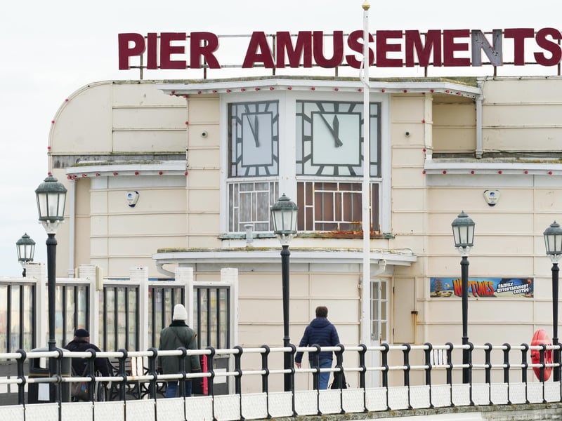 Photos taken today (Wednesday, December 4) show members of the public sitting down or taking a stroll on the pier – which had been closed since October 10 due to storm damage.