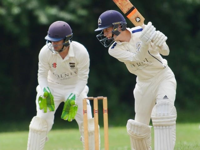Action from Portslade CC v Bolney CC in Division 4 East of the Sussex Cricket League