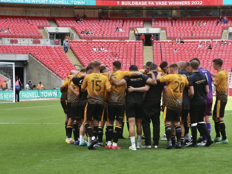 Littlehampton Town at Wembley for the 2022 FA Vase final