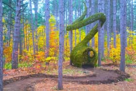 Atamatik, meaning ‘at the heart of the tree’, made by Two Circles Design and Creations-sur-le-champ in Mont-Saint-Hilaire, Quebec, Canada
