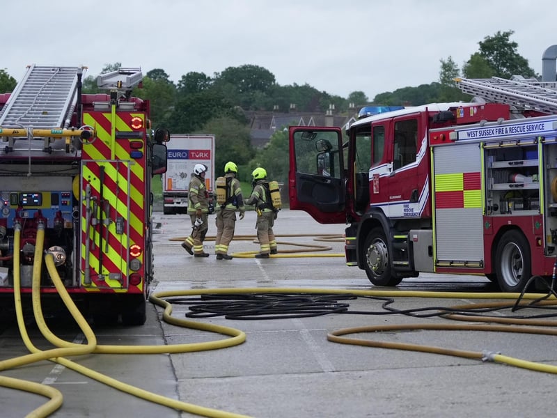 Fire incident Gillmans Industrial Estate, Natts Ln, Billingshurst RH14 9EZ
:West Sussex Fire and Rescue Service were called to Gillmans Industrial Estate on Natts Lane in Billingshurst around 5am on Monday (June 10).