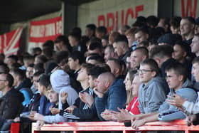 It was an impressive crowd at the Broadfield Stadium yesterday. Picture by Cory Pickford