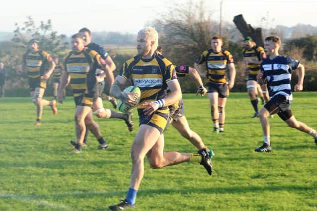 Eastbourne RFC in recent action against Lewes