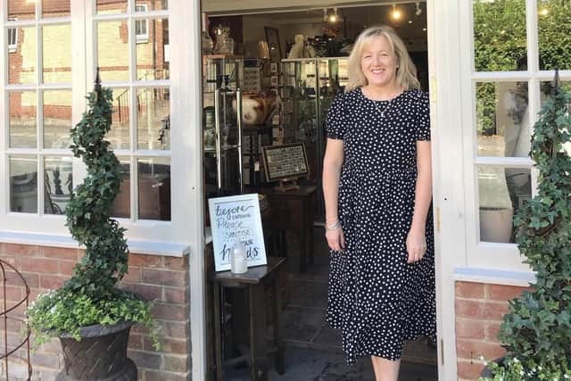 Helen Johnson, owner of the Cornstore Emporium at Pulborough