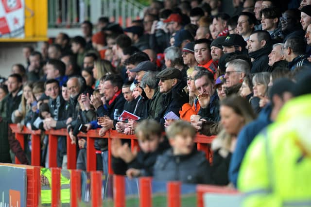 Crawley Town v Rochdale.crowd pictures. Pic S Robards SR2303253
