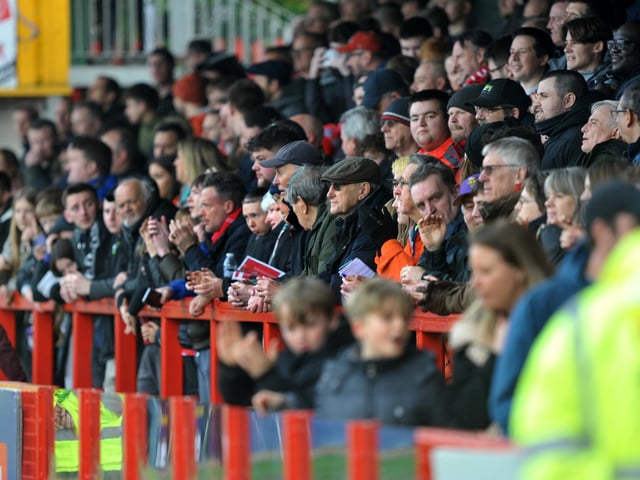 Crawley Town v Rochdale.crowd pictures. Pic S Robards SR2303253