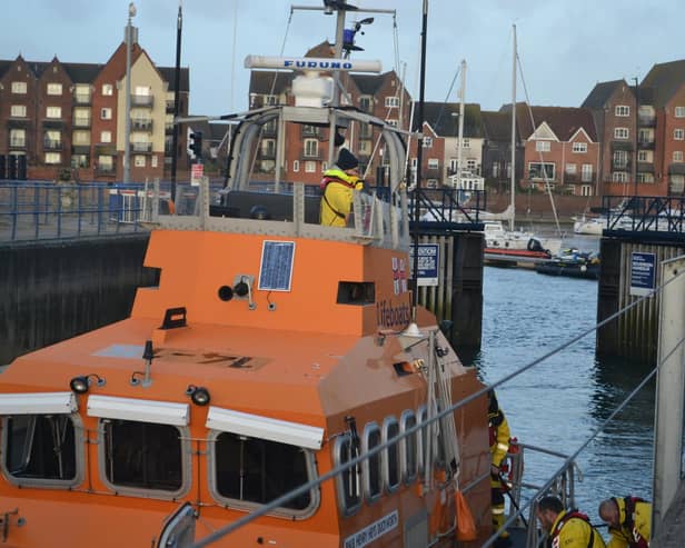 Crews from Eastbourne’s RNLI were called to help assist in the search of a missing person in the early hours of Sunday (November 19) morning. Picture: Eastbourne RNLI