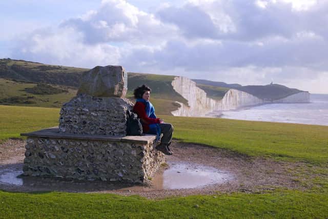 Project lead Alinah Azadeh on the Sussex Heritage Coast 
