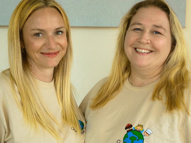 Hannah North and assistant Anna May
