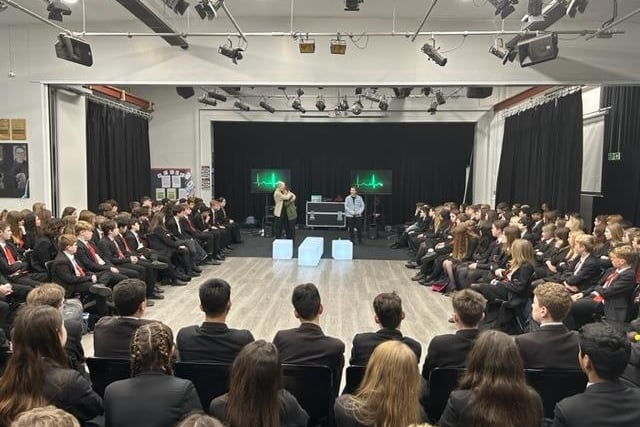 Worthing charity Billy and Beyond CIC funded performances by Wizard Theatre of Mark Wheeller's powerful play about drugs for four Worthing high schools