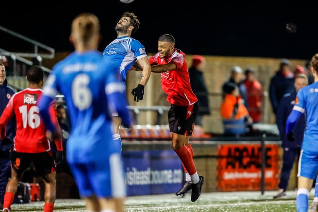 Action from Eastbourne Borough's 2-1 National League South defeat at home to Tonbridge Angels