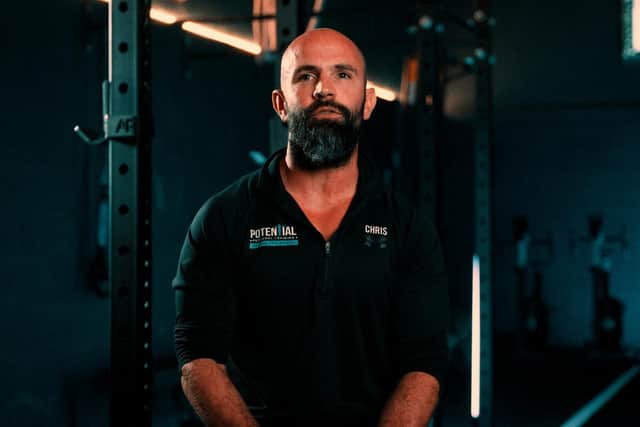 Chris Fair, 35, is a coach at Potential Personal Training in Lindfield. Picture: Fitness Marketing Agency