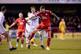 It wasn’t a happy Christmas for Crawley Town who were beaten by in-form AFC Wimbledon at the Broadfield Stadium tonight (Friday, December 22). Photo: Eva Gilbert Photography