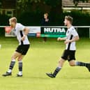 Bexhill United celebrate one of the goals that saw off North Greenford in the FA Cup | Picture: Joe Knight