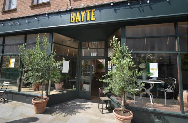 BAYTE, a new restaurant in Kings Road, St Leonards, is opening on July 29 2023. It's at the location where Kings Road Antiques used to be.