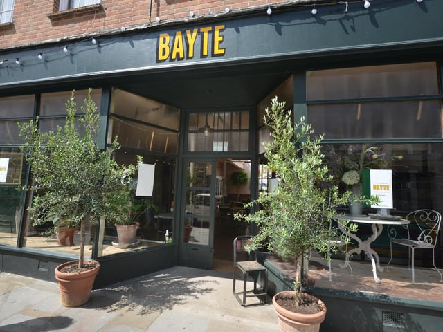 BAYTE, a new restaurant in Kings Road, St Leonards, is opening on July 29 2023. It's at the location where Kings Road Antiques used to be.