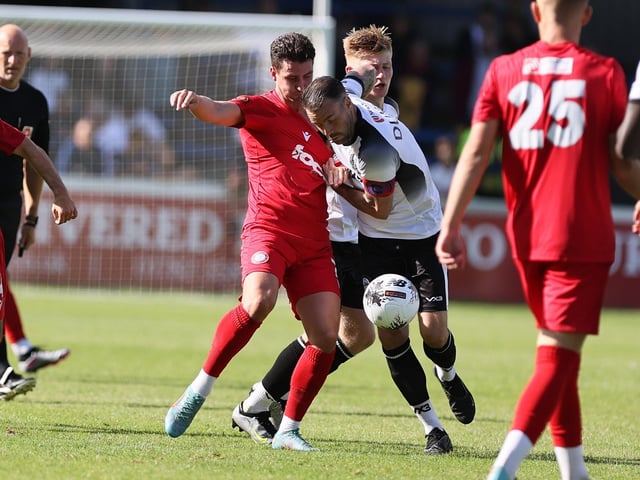 Action from Worthing's win at Dover in National League South