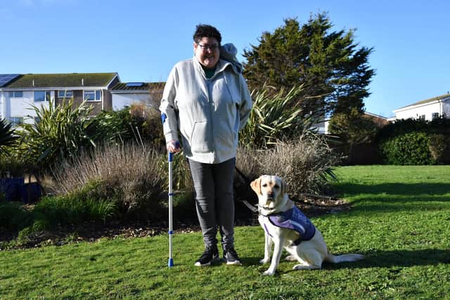 A woman from West Sussex has spoken about her experience with assistance dogs who have helped her achieve things she ‘would never even have dreamt possible’. Photo: contributed