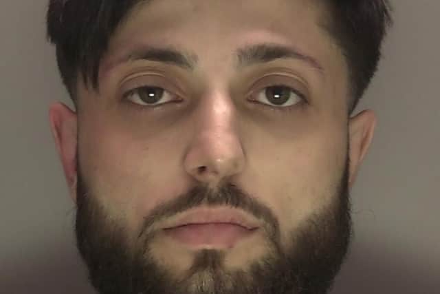 Three people, including Valetin Bocan (pictured), 24, of no fixed address, have been sentenced after they were caught attempting to steal £20,000 worth of mobile phones from a supermarket in Burgess Hill, Sussex Police have confirmed. Picture courtesy of Sussex Police