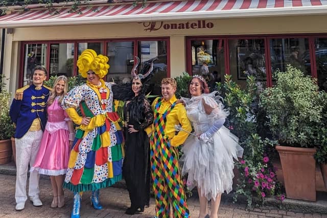 Panto cast at Donatello