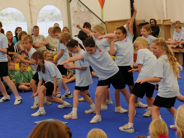 Shoreham College performing at the schools music and dance show in 2009