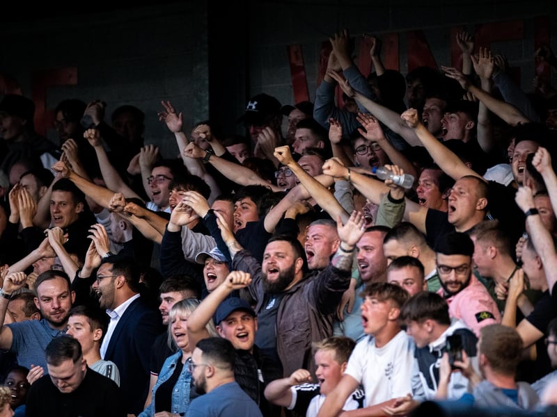Action and crowd pictures from Crawley Town's 2-1 win over MK Dons at the Broadfield Stadium.