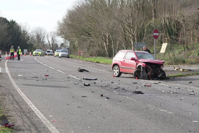 Man taken to hospital in ‘serious condition’ following two car collision in West Sussex