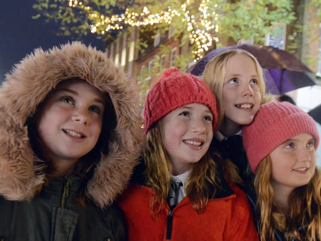 Friends enjoying the 2019 Christmas lights event