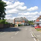 There is slow moving traffic in Hurst Green due to a traffic signal failure. Photo: Google Street View