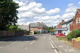 There is slow moving traffic in Hurst Green due to a traffic signal failure. Photo: Google Street View