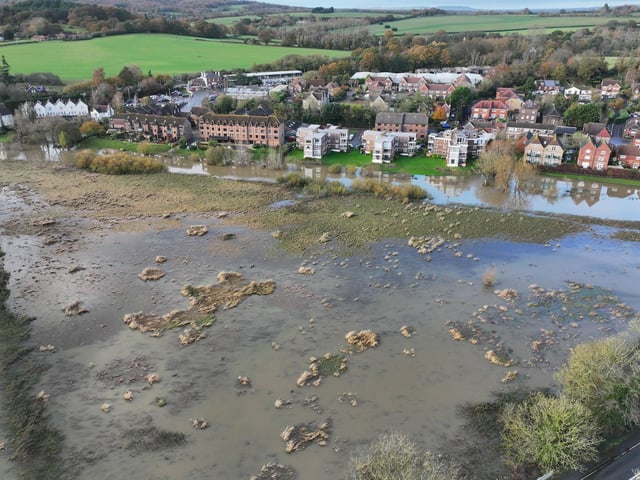Flooding at fields near Pulborough on Tuesday, November 14