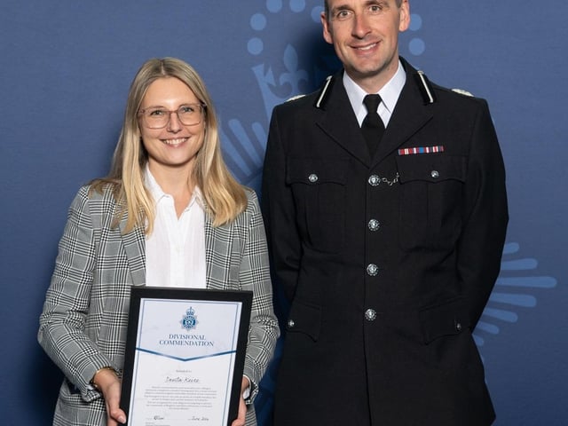 Investigator Santa Keise and Assistant Chief Constable, Paul Court