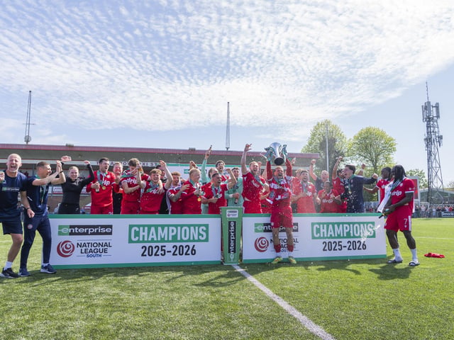 Worthing beat Ebbsfleet to clinch the National League South title