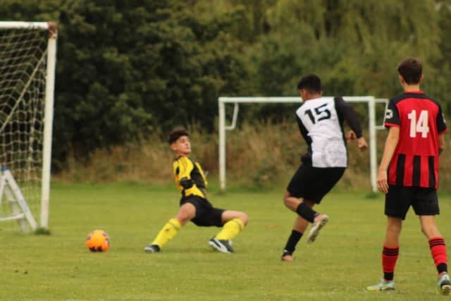 Ahmed nets his first goal for the club. Picture submitted by Danny Long