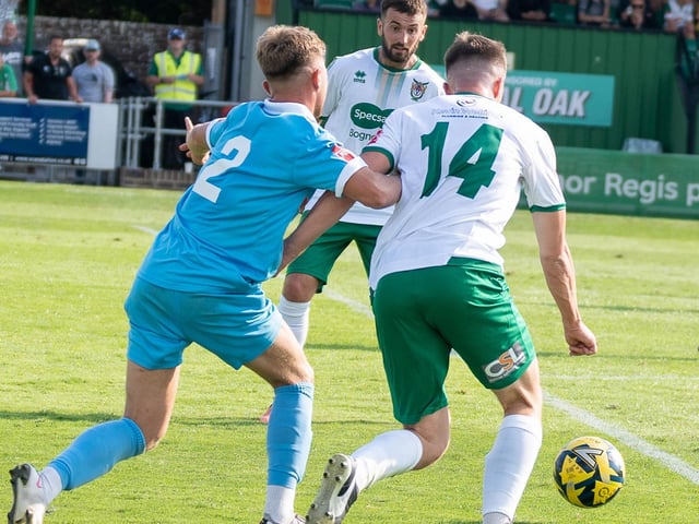 Action from Bognor Regis Town v Potters Bar Town in the Isthmian premier division | Pictures: Tevor Staff