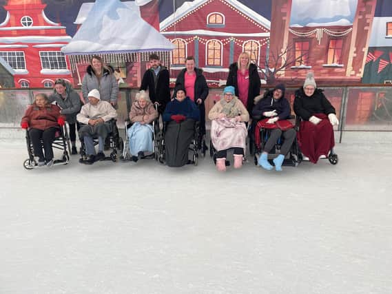 For all of the residents - and many of the staff - this was their first time on the ice.