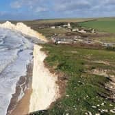 Take a scenic walk along the chalk cliffs and enjoy panoramic views of the English Channel. The information was obtained from Visit Eastbourne website