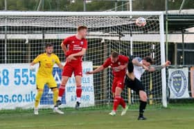 Hassocks in action at Pagham in midweek | Picture: Roger Smith