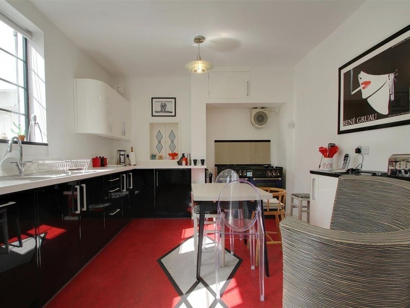 This five-bedroom detached house in Goring is on the market with James & James Estate Agents at a guide price of £850,000.