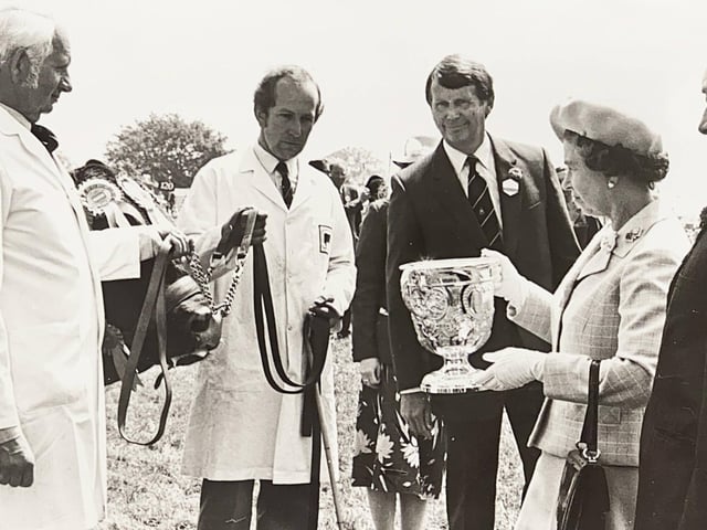 Her Majesty at the South of England Show in Ardingly in 1984