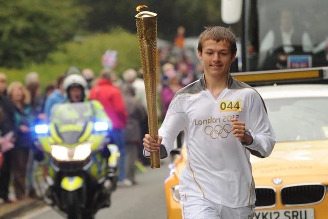 Ryan Hodd Jarvis carrying the Olympic torch