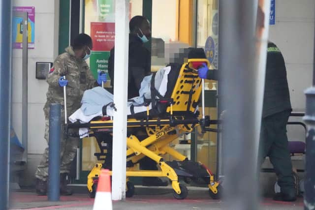 The military are helping to deliver critical patients to the Royal Sussex County Hospital in Brighton. Photo: Eddie Mitchell