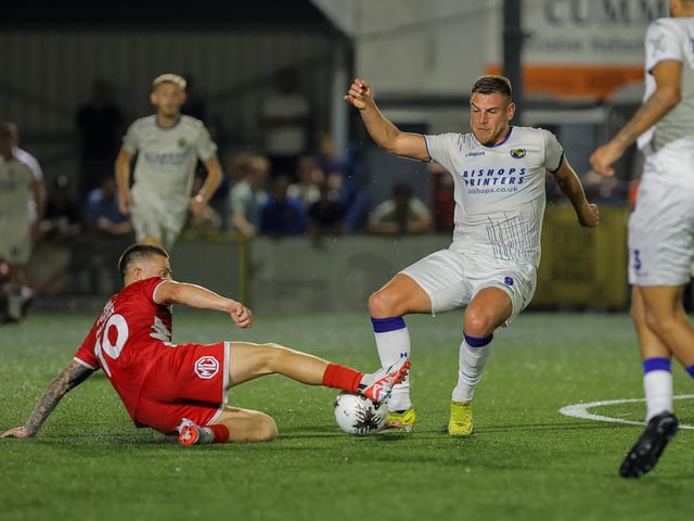 Action from Eastbourne Borough's 2-1 National South win at Havant