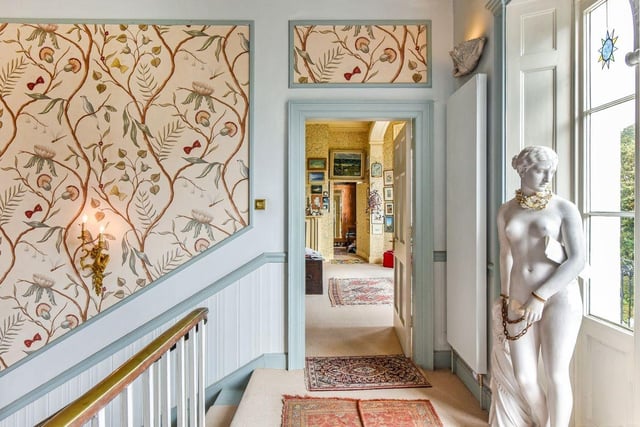 The 18th century country mansion is full of period beauty.