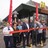 Andrew Griffith MP cutting the ribbon