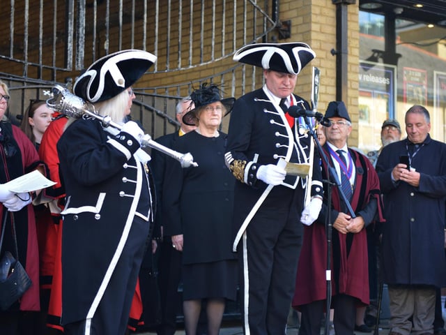 Hastings' Proclamation: The Mayor of Hastings, Cllr James Bacon, read the local Proclamation of the new King at 3pm on Sunday 11 September in Queens Square.