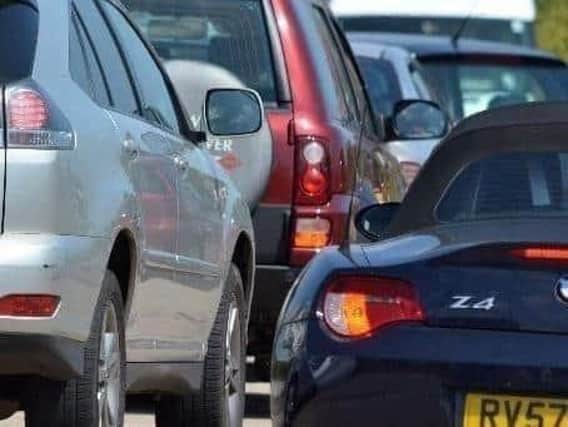 A four car crash in Reigate today (October 27) has caused major delays.